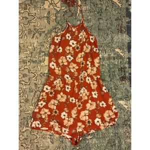 F21 Printed Romper